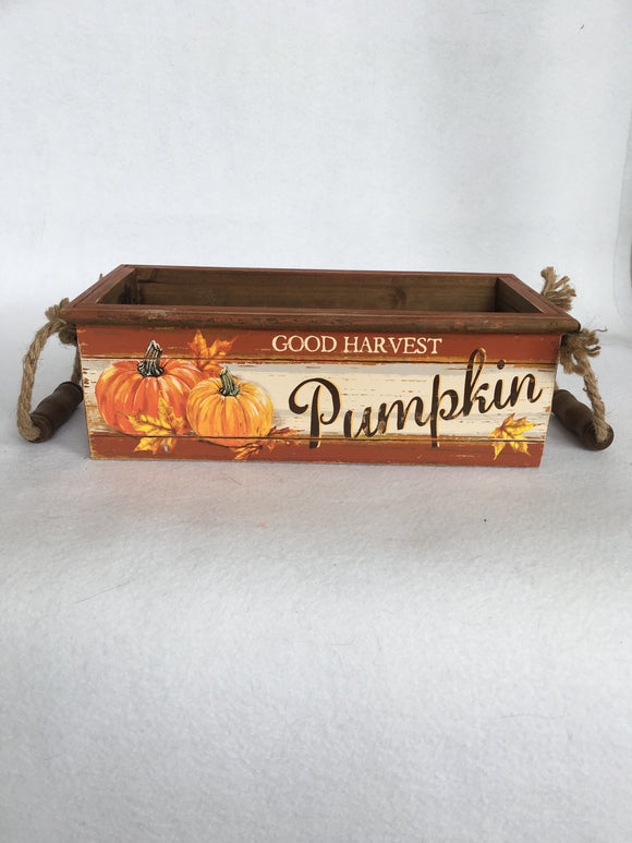 Harvest Good Harvest Pumpkin Wooden Box