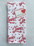 Valentine Love and Small Hearts Kitchen Towels