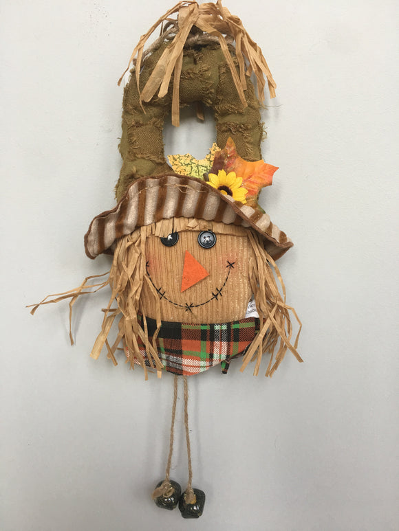 Harvest Boy Scarecrow Door Hanger