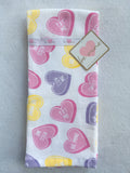 Valentine Updated Candy Hearts 100% Cotton Kitchen Towels