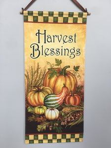 Harvest Blessing Dowel Rod Wall Hanging