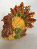 Harvest Thanksgiving Medium Glitter and Shine Turkey