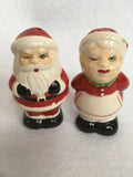 Christmas Mr. and Mrs. Santa Claus Salt and Pepper Shakers