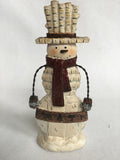 Christmas Rustic Santa, Snowman with Sled or Metal Arms