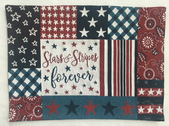 Patriotic Stars and Stripes Forever Placemat