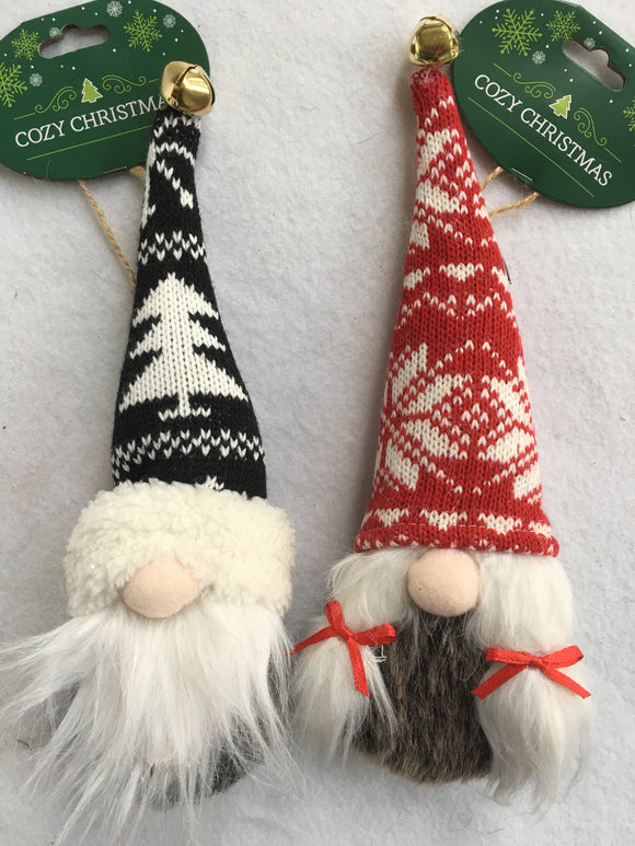 Christmas Boy and Girl Gnome Ornaments