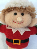 Christmas Plush Detailed Santa or Elf Ornament