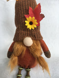 Harvest Plush Girl Gnome With Dangling Legs