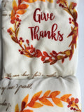 Harvest Marigold Fields Plush Thanksgiving Blanket Throw