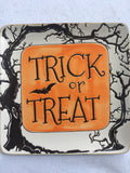 Halloween Trick or Treat Handcrafted Ceramic Plate