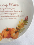 Harvest Blessing Ceramic The Giving Plate