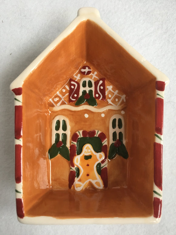 Christmas Gingerbread House Raised Sides Spoon Rest