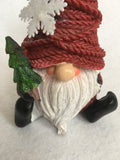 Christmas Santa Gnome Holding Tree