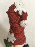 Christmas Santa Gnome Holding Tree