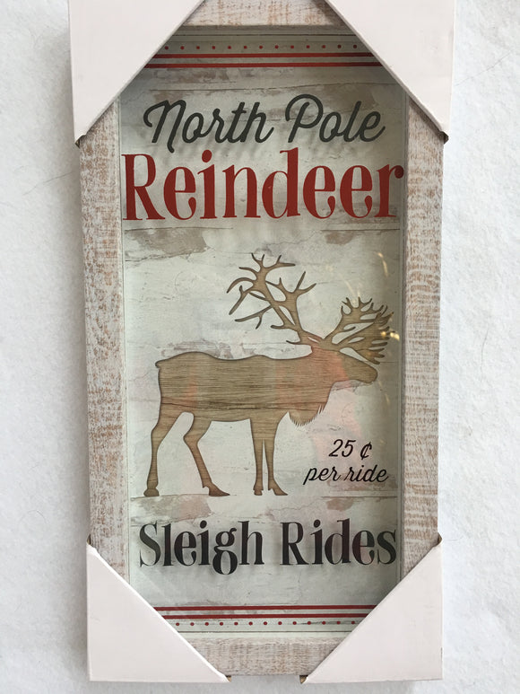 Christmas North Pole Reindeer Sleigh Rides 3D Picture