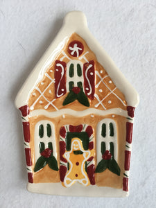 Christmas Gingerbread House Flat Spoon Rest