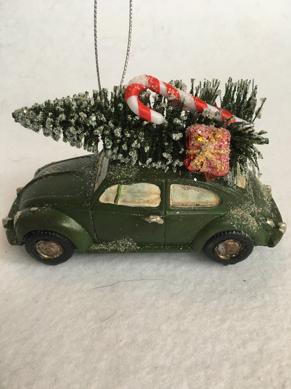 Christmas Car Carrying Tree Ornament