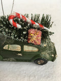 Christmas Car Carrying Tree Ornament