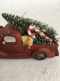 Christmas Truck Carrying Tree Ornament