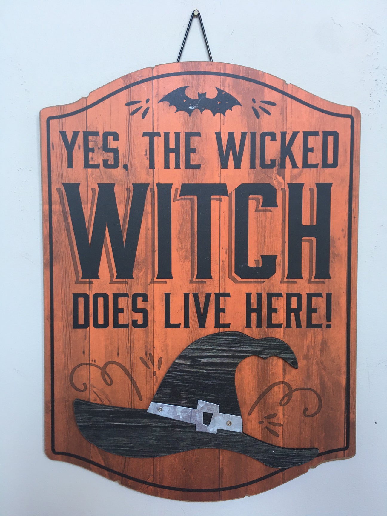 Halloween Wicked Witch Does Live Here Sign – CrazeAbout