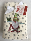 Christmas Ski Gnome Set of Two Hand or Finger Tip Towels