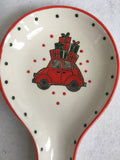Christmas Red Car Home for the Holidays Spoon Rest