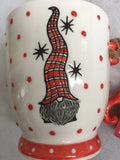 Christmas Hand Painted Santa Gnome Mug