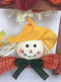 Harvest 3 Scarecrow Welcome Wall Hanging