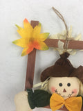 Harvest 3 Scarecrow Welcome Wall Hanging