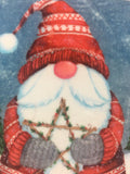 Christmas Gnome Holding Star Ornament Plush Pillow
