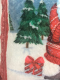 Christmas Gnome Holding Star Ornament Plush Pillow