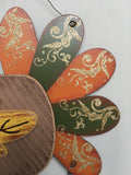 Harvest Wood Turkey With Hat Welcome Wall Hanging