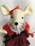 Valentine Boy or Girl Plush Mouse