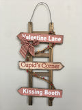 Valentine Lane, Cupid’s Corner, Kissing Booth Wall Hanging