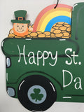Saint Patrick’s Day Green Truck Wall Hanging