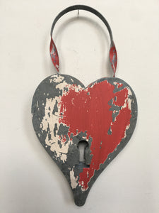 Valentine Key To Your Heart Metal Wall Hanging