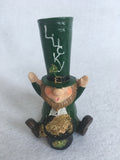 Saint Patrick’s Day Tiny Leprechauns With Pot of Gold Figures