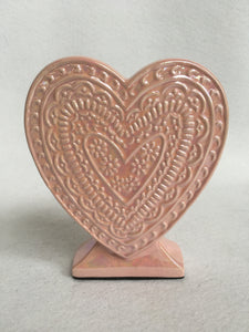 Valentine Ceramic Standing Heart