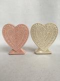 Valentine Ceramic Standing Heart