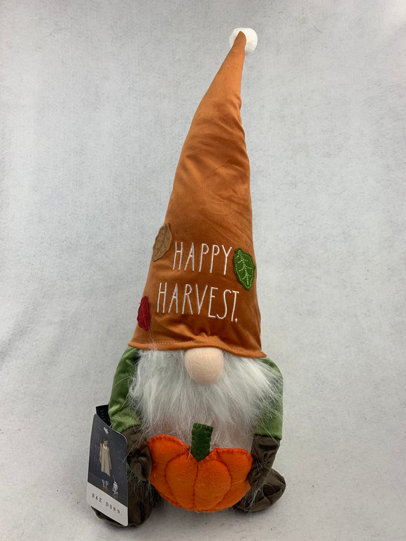 Harvest Gnome Holding Pumpkin by Rae Dunn