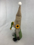 Harvest Hello Autumn Gnome Holding Sunflowers by Rae Dunn