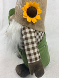 Harvest Hello Autumn Gnome Holding Sunflowers by Rae Dunn