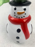 Christmas Snowman With Red Scarf Scented Hand Soap Dispenser