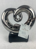 Valentine Shiny Red or Silver Scented Scroll Heart Display