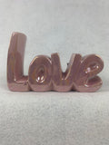 Valentine Pink or Red Iridescent Scented Ceramic Love Display