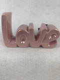 Valentine Pink or Red Iridescent Scented Ceramic Love Display