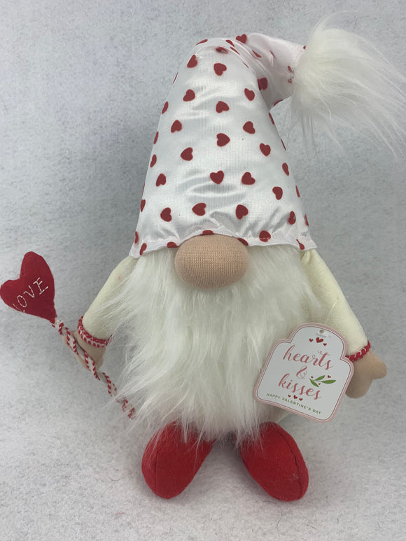 Valentine Gnome with Holding a Love Lollypop