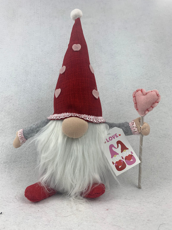 Valentine Gnome with Holding a Lollypop