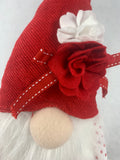 Valentine Plush Gnome Holding Heart or Flowers
