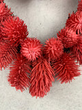 Valentine Spikey Pinecone Like Heart Shaped Wreath